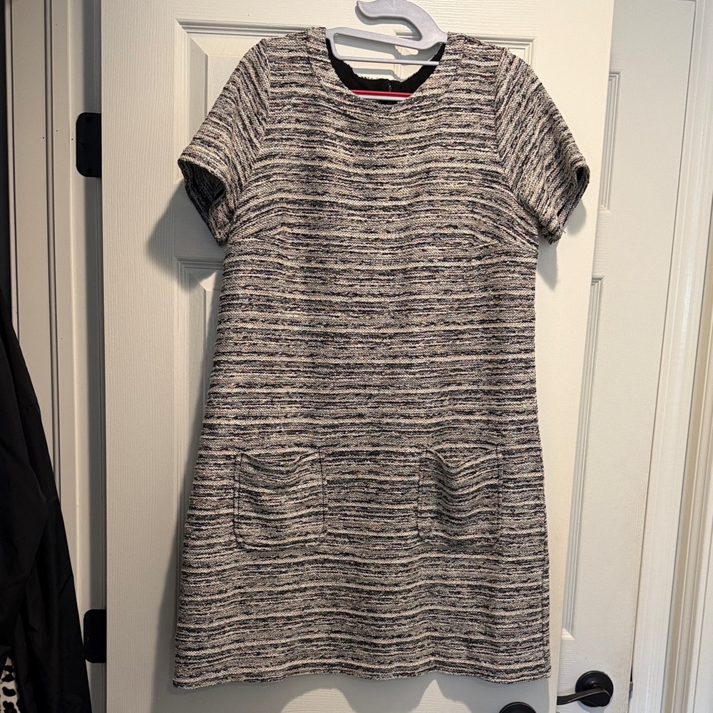LOFT Multicolor Textured Knit Dress